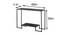 Gwen Console Table - Black (Black, Powder Coating Finish) by Urban Ladder - Design 1 Dimension - 358884
