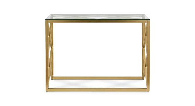 Jodie Console Table - Gold (Gold, Powder Coating Finish) by Urban Ladder - Front View Design 1 - 358887