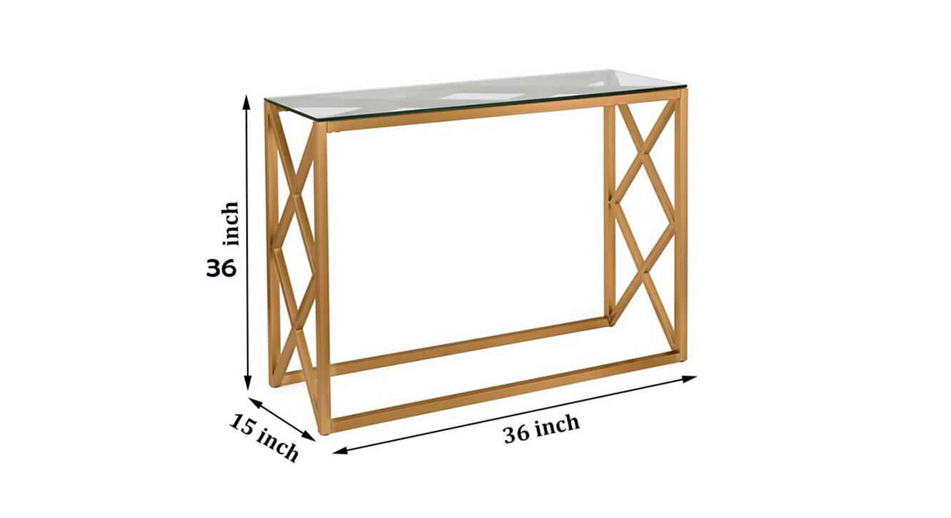 Jodie console table gold 6