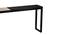 Kessie Console Table - Black (Black, Powder Coating Finish) by Urban Ladder - Design 1 Side View - 358893
