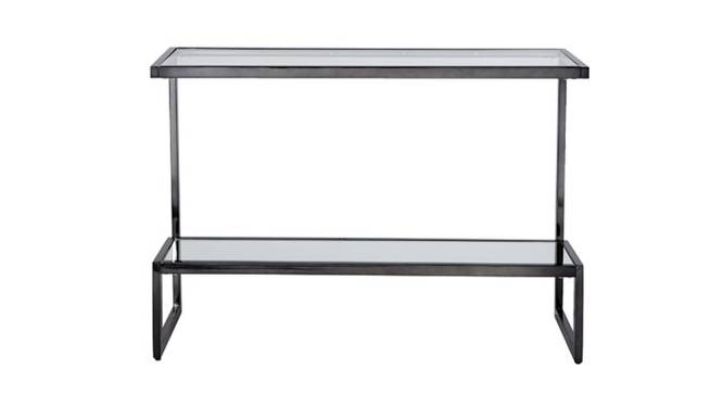 Leafier Console Table - Black (Black, Powder Coating Finish) by Urban Ladder - Front View Design 1 - 358908