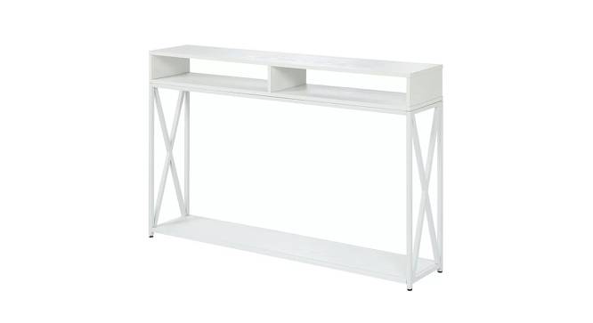 Lois Console Table - White (White, Powder Coating Finish) by Urban Ladder - Front View Design 1 - 358914