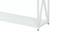 Lois Console Table - White (White, Powder Coating Finish) by Urban Ladder - Design 1 Side View - 358916