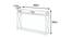 Lois Console Table - White (White, Powder Coating Finish) by Urban Ladder - Design 1 Dimension - 358917