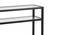 Lyna Console Table - Black (Black, Powder Coating Finish) by Urban Ladder - Front View Design 1 - 358920