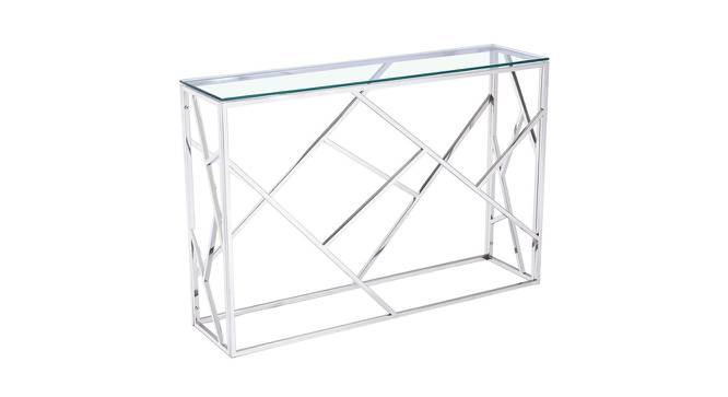 Plum Console Table - Silver (Silver, Powder Coating Finish) by Urban Ladder - Cross View Design 1 - 358934