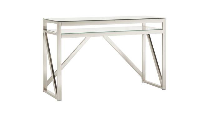 Raelim Console Table - Silver (Silver, Powder Coating Finish) by Urban Ladder - Cross View Design 1 - 358940