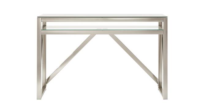 Raelim Console Table - Silver (Silver, Powder Coating Finish) by Urban Ladder - Front View Design 1 - 358941