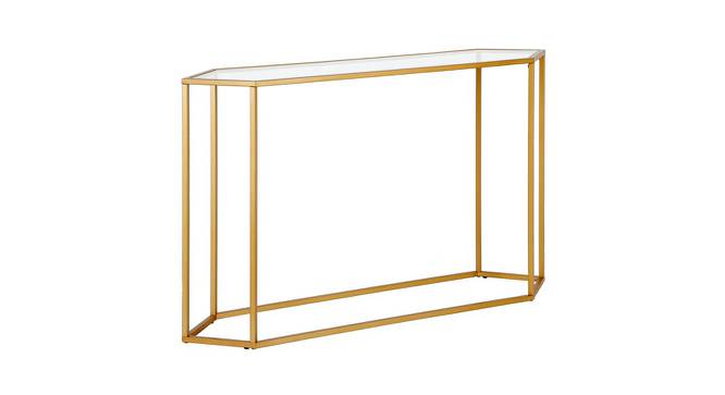 Ritter Console Table - Gold (Gold, Powder Coating Finish) by Urban Ladder - Cross View Design 1 - 358952