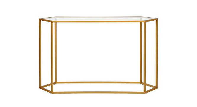 Ritter Console Table - Gold (Gold, Powder Coating Finish) by Urban Ladder - Front View Design 1 - 358953