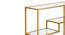 Saul Console Table - Gold (Gold, Powder Coating Finish) by Urban Ladder - Design 1 Close View - 358979