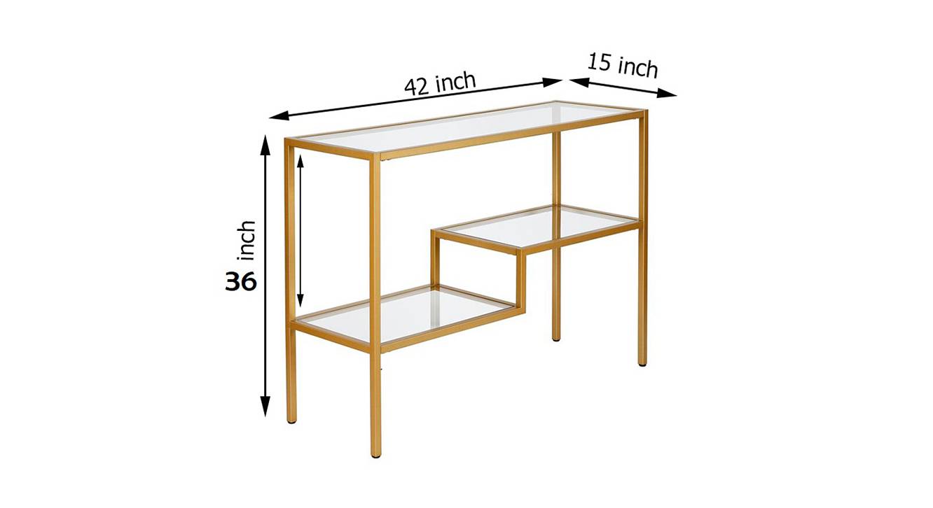 Saul console table gold 6