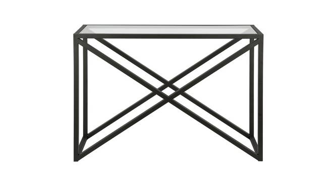 Seth Console Table - Black (Black, Powder Coating Finish) by Urban Ladder - Front View Design 1 - 358994