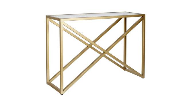 Seth Console Table - Gold (Gold, Powder Coating Finish) by Urban Ladder - Cross View Design 1 - 358999