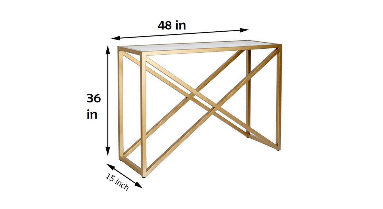 Seth console table gold 6