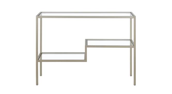 Skyler Console Table - Silver (Silver, Powder Coating Finish) by Urban Ladder - Front View Design 1 - 359017