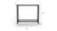 Veda Console Table - Black (Black, Powder Coating Finish) by Urban Ladder - Design 1 Dimension - 359026