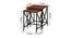 Aleda Side & End Table - Brown (Brown, Powder Coating Finish) by Urban Ladder - Design 1 Dimension - 359045