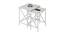 Aleda Side & End Table - White (White, Powder Coating Finish) by Urban Ladder - Cross View Design 1 - 359047