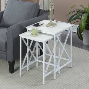 Aleda side and end table white lp