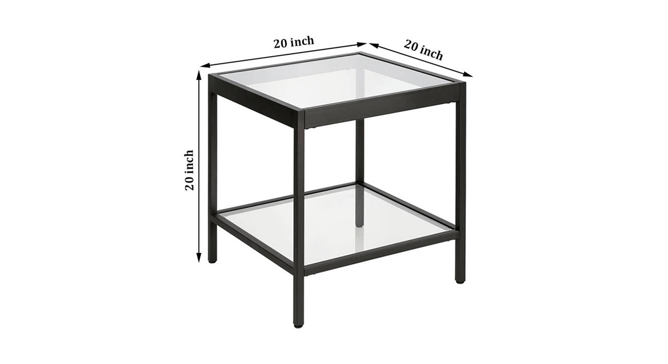 Alfy side and end table black 6