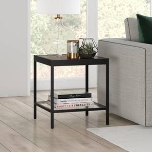 Alfy side and end table black lp