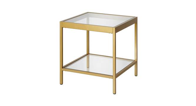 Alfy Side & End Table - Gold (Gold, Powder Coating Finish) by Urban Ladder - Cross View Design 1 - 359056