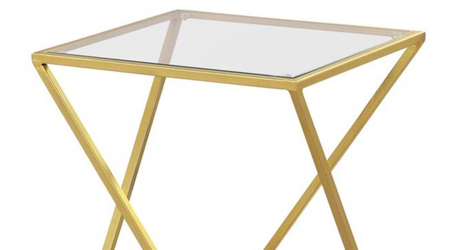 Aura Side & End Table - Gold (Gold, Powder Coating Finish) by Urban Ladder - Front View Design 1 - 359062