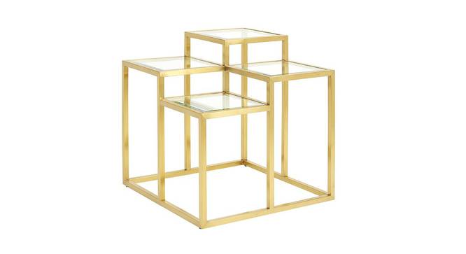 Finna Side & End Table - Gold (Gold, Powder Coating Finish) by Urban Ladder - Cross View Design 1 - 359094