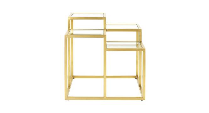 Finna Side & End Table - Gold (Gold, Powder Coating Finish) by Urban Ladder - Front View Design 1 - 359095