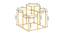Finna Side & End Table - Gold (Gold, Powder Coating Finish) by Urban Ladder - Design 1 Dimension - 359097