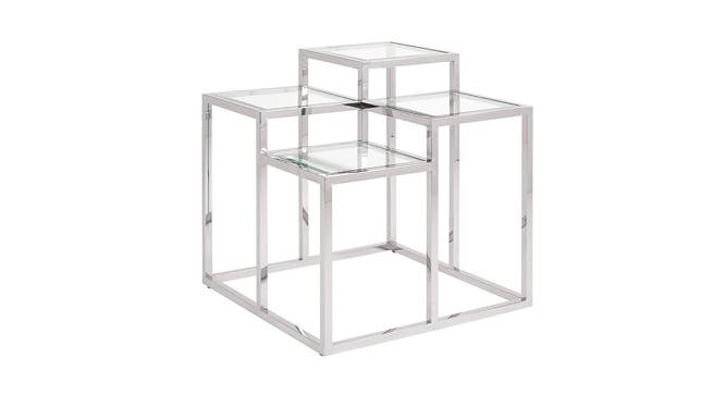 Finna Side & End Table - Silver (Silver, Powder Coating Finish) by Urban Ladder - Cross View Design 1 - 359100