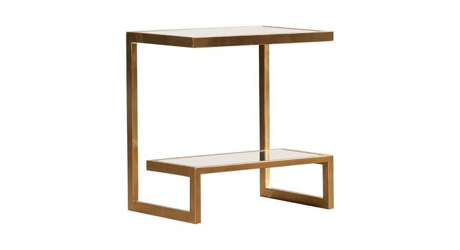 Healy Side & End Table - Gold (Gold, Powder Coating Finish) by Urban Ladder - Cross View Design 1 - 359110