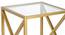 Murray Side & End Table - Gold (Gold, Powder Coating Finish) by Urban Ladder - Design 1 Side View - 359159
