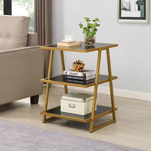 Myles side and end table gold lp