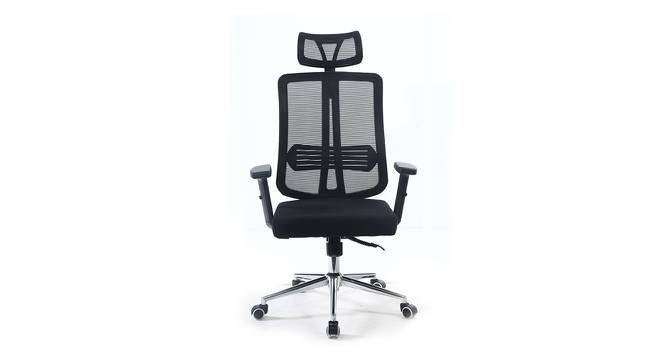 Arlo Study Chair - Black (Black) by Urban Ladder - Front View Design 1 - 359210