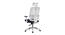 Arlo Study Chair - White (White) by Urban Ladder - Front View Design 1 - 359216