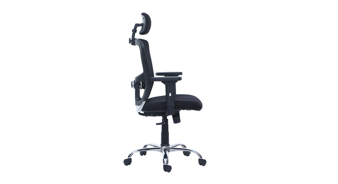 Keefe Study Chair - Black (Black) by Urban Ladder - Front View Design 1 - 359287