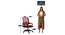 Ronalda Study Chair - Maroon (Marron) by Urban Ladder - Design 1 Dimension - 359321