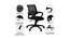 Teana Study Chair - Black (Black) by Urban Ladder - Design 1 Close View - 359341