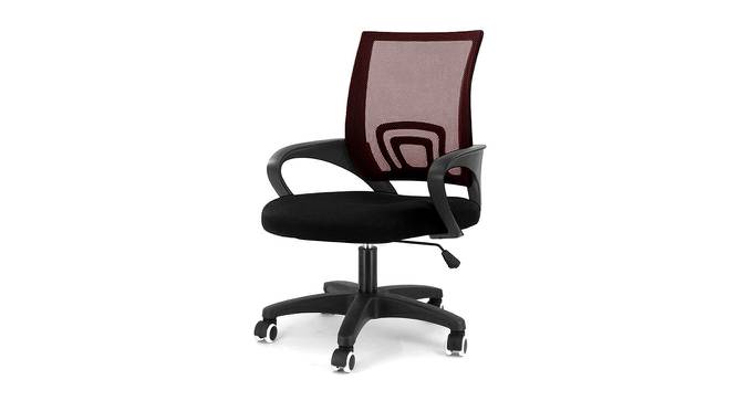 Teana Study Chair - Maroon (Marron) by Urban Ladder - Front View Design 1 - 359349