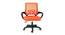 Teana Study Chair - Orange (Orange) by Urban Ladder - Cross View Design 1 - 359353