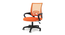 Teana Study Chair - Orange (Orange) by Urban Ladder - Front View Design 1 - 359354