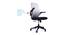 Wings Study Chair - Grey (Grey) by Urban Ladder - Design 1 Side View - 359419