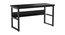 Niam Large Study Table - Black (Black, Wood Finish) by Urban Ladder - Front View Design 1 - 359439
