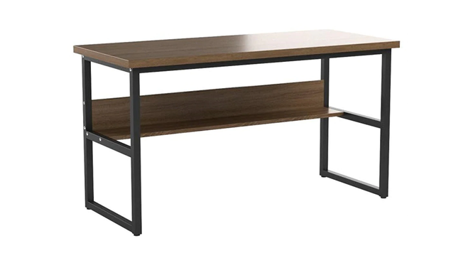 Niam Large Study Table - Brown (Brown, Wood Finish) by Urban Ladder - Front View Design 1 - 359445