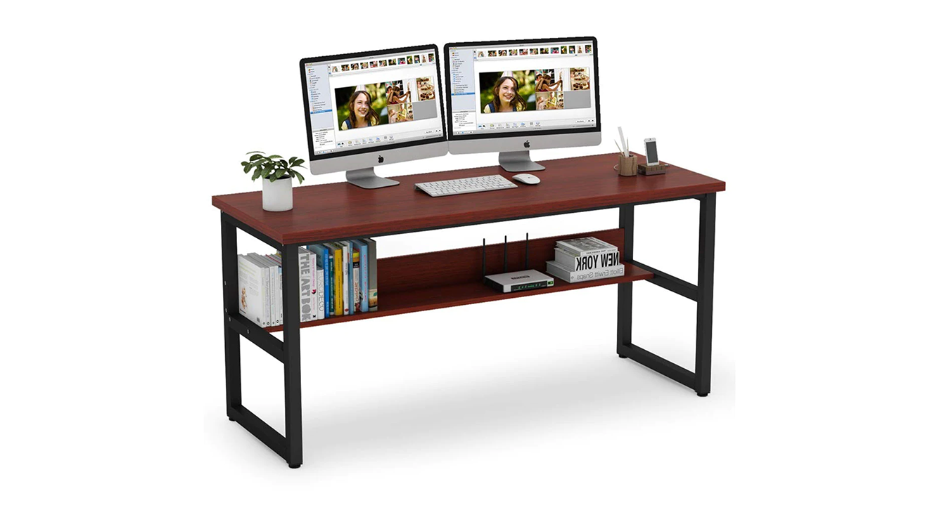 Dark brown study sale table