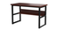 Niam Large Study Table - Dark Brown (Dark Brown, Wood Finish) by Urban Ladder - Rear View Design 1 - 359453