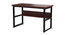 Niam Small Study Table - Black (Black, Wood Finish) by Urban Ladder - Rear View Design 1 - 359470