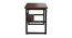Niam Small Study Table - Black (Black, Wood Finish) by Urban Ladder - Design 1 Side View - 359471